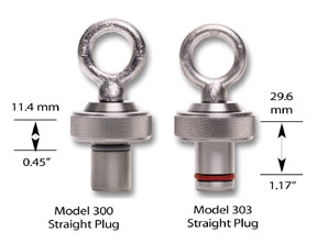 Straight Plug for Standard 25mm Port (Forward O-ring)