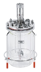 3L jacketed glass bioreactor